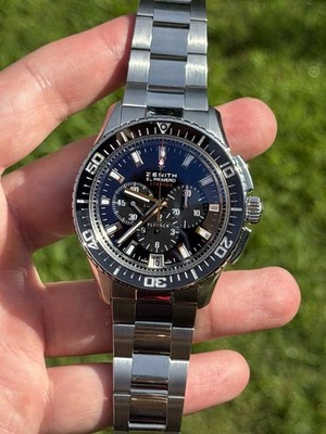 Zenith El Primero Stratos Flyback 03.2060.405 full set Box And Papers
