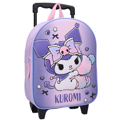 Sanrio Kuromi 3D Trolley Koffer Rucksack für Kinder Bold Babes