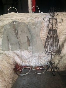 Lot of 3 Doll /Jewelry Stand Holder /Mannequin Necklace Display Organizer