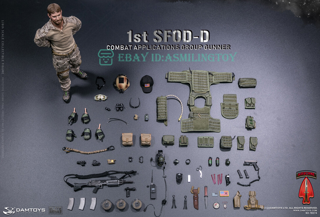 DAMTOYS 78074 1st SFOD-D Combat Applications Group GUNNER 1