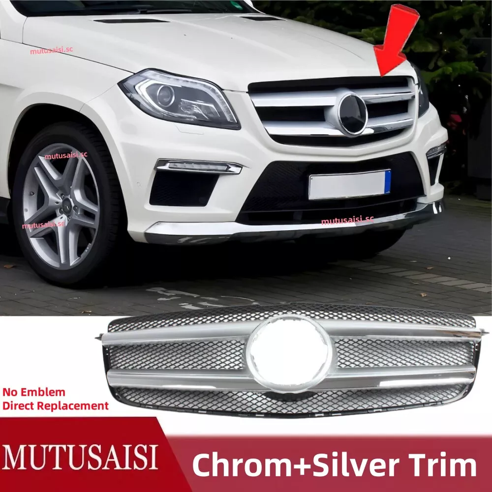 Front Grill Grille Fit For MERCEDES GL Class 2013-2016 X166 No