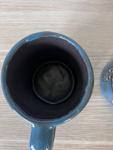 Juego de tazas Design By Mara México cebra y árbol si 2 tazas de café grandes firmadas azul - Imagen 5 de 9