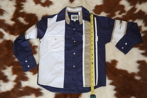 Toddler pearl snap Western cowboy shirt Cumberland Outfitters size S 100% cotton - Picture 6 of 7