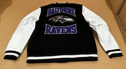 New Era NFL Baltimore Ravens Chenille Varsity Jacket Men's MSRP $185 - Picture 2 of 22