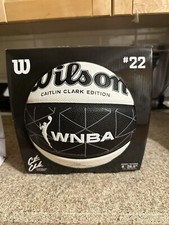 Caitlin Clark 🏀 WNBA Ascent Black Silver Wilson Basketball Limitless Size 6
