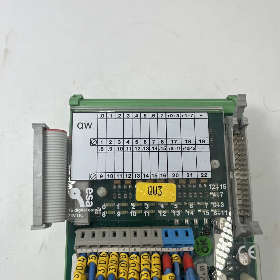 ESA 16 DIGITAL OUTPUT MODULE 24VDC  BRD007.444 Used & Working - Image 3 of 4