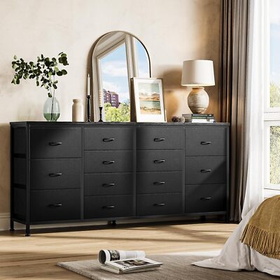 14 DrawerS Dresser TV Stand for 65 70 75 Inch TV Large Long Fabric Dresser | eBay 14 DrawerS Dresser TV Stand for 65 70 75 Inch TV Large Long Fabric Dresser | eBay