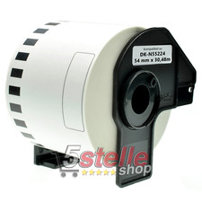ROTOLO NON ADESIVO MODULO CONTINUO COMPATIBILE BROTHER DK-N55224 54mm x 30,48mt