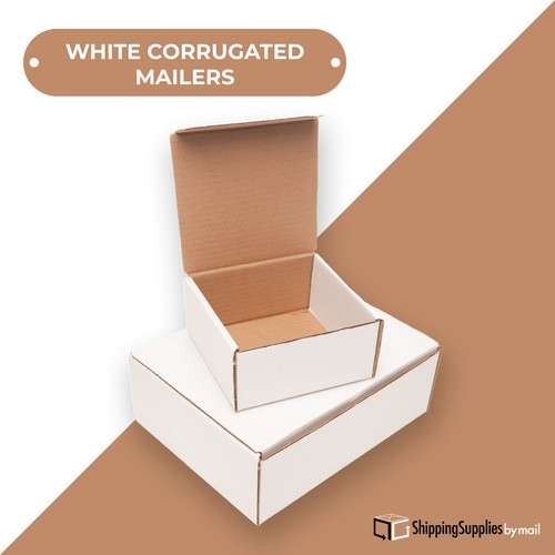 White Corrugated Mailers 11 x 5 x 5" For Mailing/Shipping ECT-32B 50/Case - Picture 2 of 6