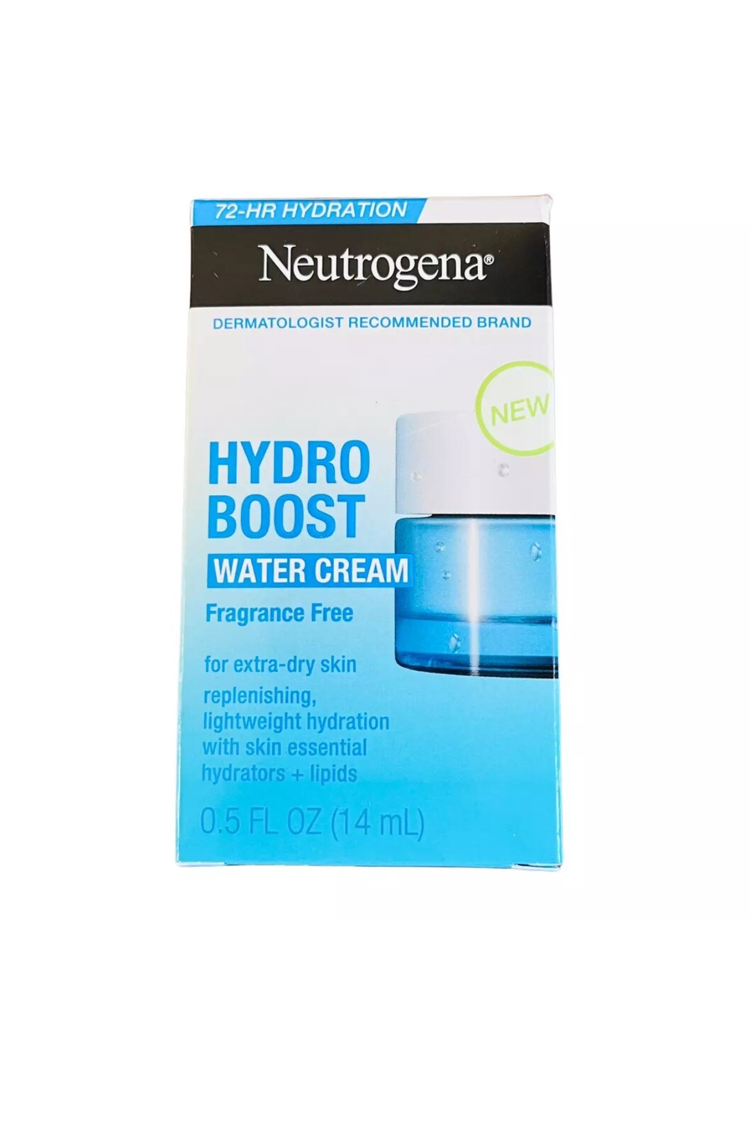 Neutrogena Hydro Boost Water Cream Fragrance Free 0.5 oz Travel Mini NIB