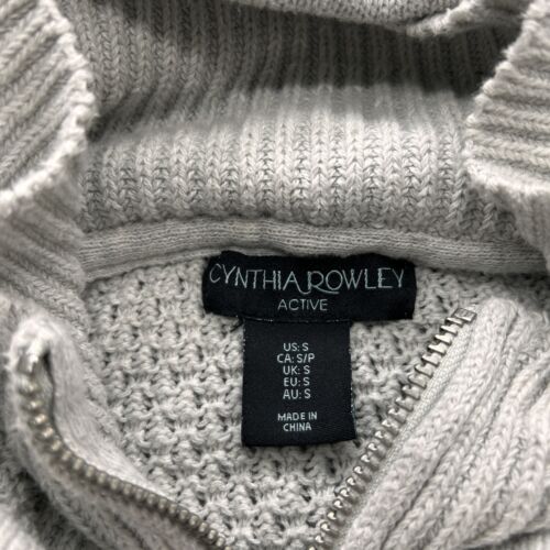Cynthia Rowley Women's Small Light Gray Hoodie Full Zip Jacket - Picture 2 of 7