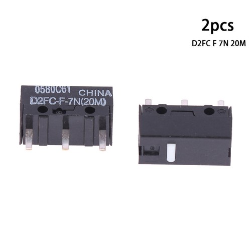 2Pcs Mouse Micro Switch D2FC-F-7N 10M 20M of D2FC-F-K(50M) -RZ D2F D2F-01F - Afbeelding 15 van 15