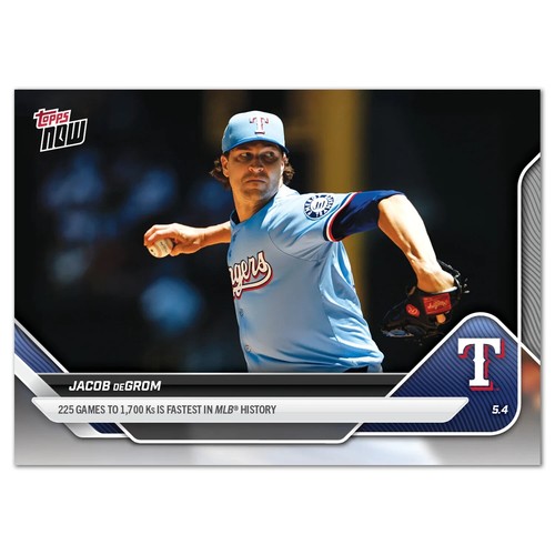 2025 Topps Now 141 Jacob deGrom