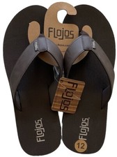 Men  s Flojos Bobby Sandals / Flip Flops Size 12 BROWN Spring/Summer New
