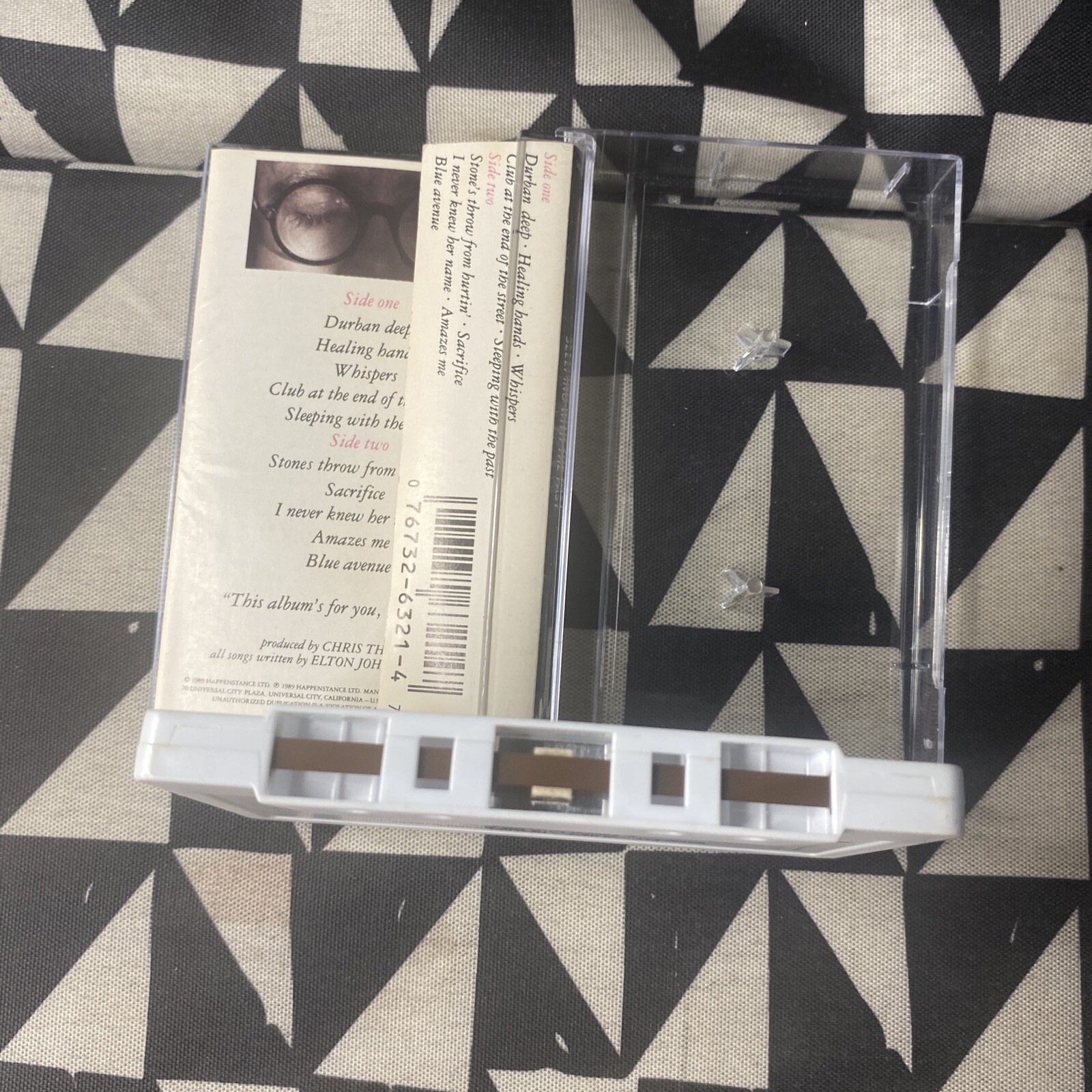 Vintage Elton John 1989 Sleeping with the Past MCA Cassette 76732632147 ...