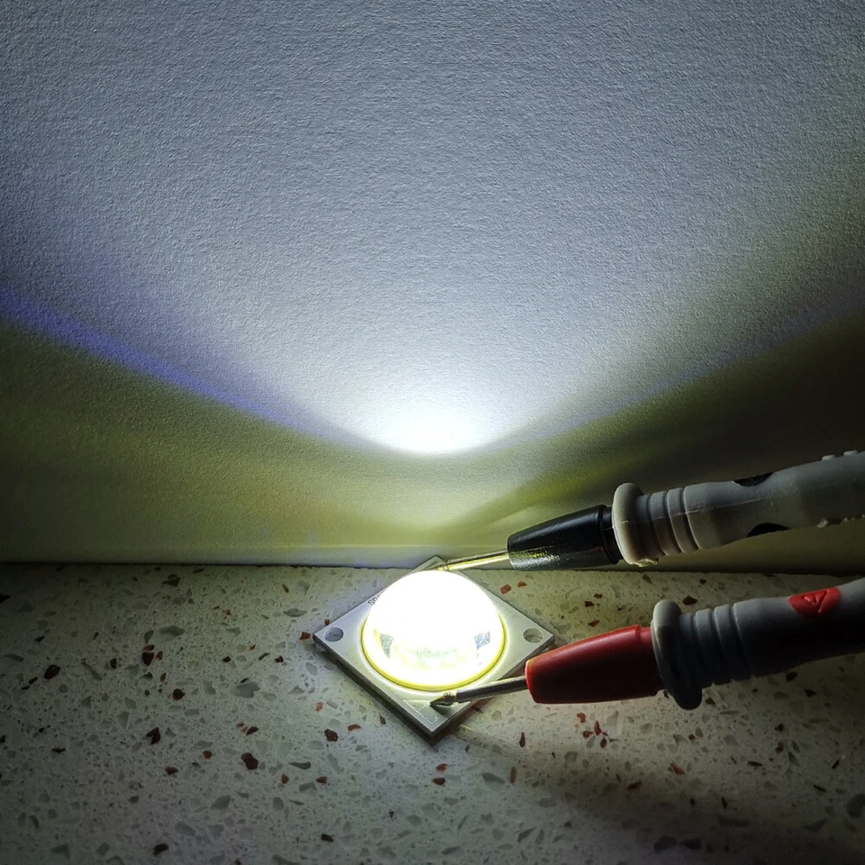 50W Cold White 6000K High Power COB LED for Lamp Spot Light Bulb 28x28mm - Image 2 of 4