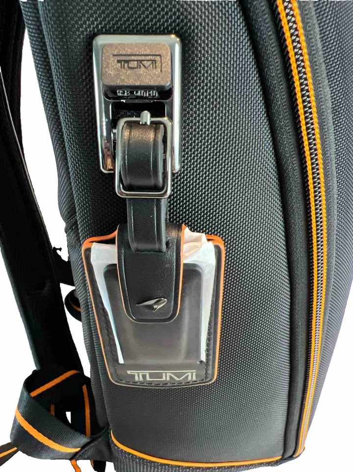 Tumi McLaren Halo Backpack Black with Carbon Fiber NEW 141648-1041 ...