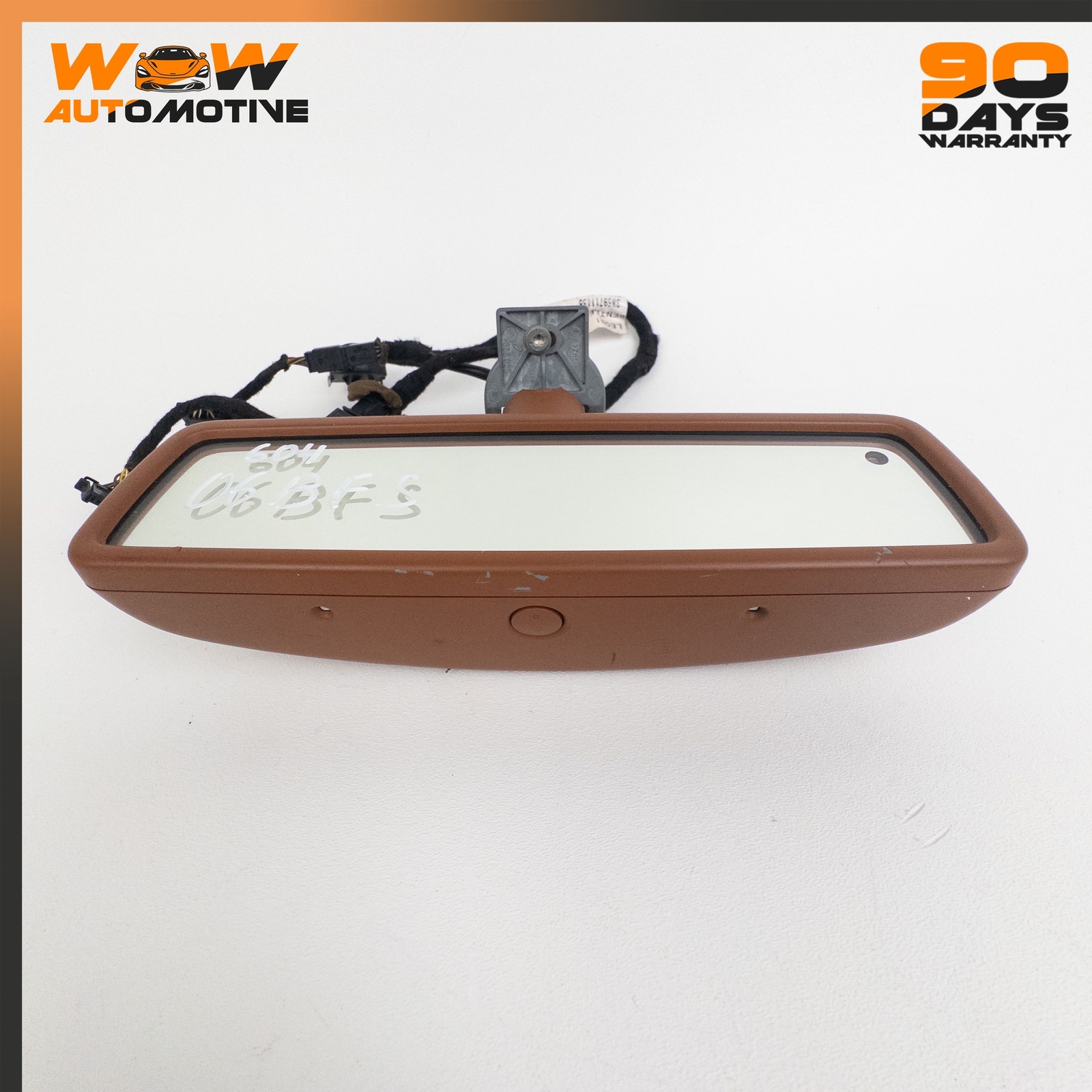 06-13 BENTLEY CONTINENTAL FLYING SPUR FRONT UPPER REAR VIEW MIRROR BROWN OEM