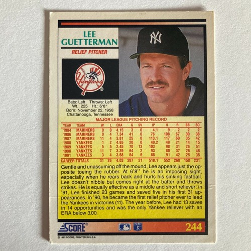 1992 Score Baseball Cards #9-875 - You Pick Complete Your Set - Foto 76 di 152