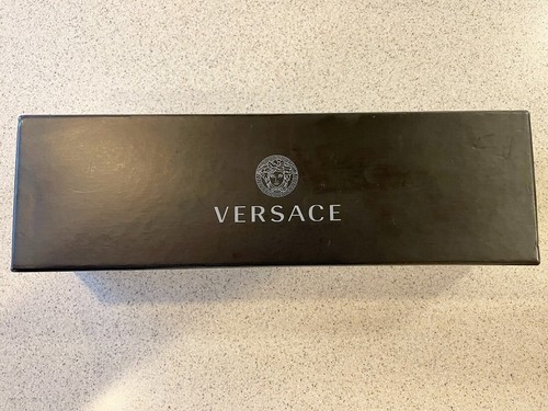 Versace goldfarbene Varsity Dog Tag Halskette mit Medusa am Verschluss. Original, 22 Zoll - Bild 15 von 18