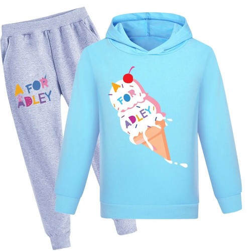 A FOR ADLEY Clothes Kids Pullover Hoodies Pants 2pcs Sets Sportsuit Toddler - Picture 4 of 37