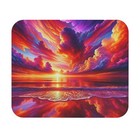 Mouse Pad (Rectangle) Brilliant Colorful Sunset Off a Beach Design 4