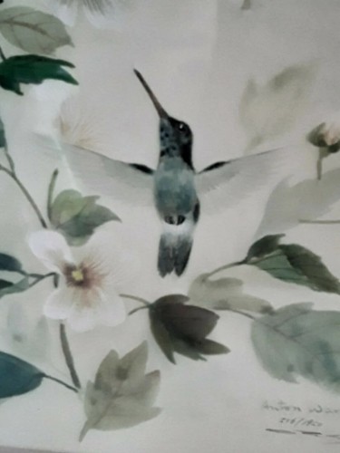 Anton Wang Art Print Hummingbirds Floral Flowers Wall Art Lithograph 516/1950 - Picture 5 of 7
