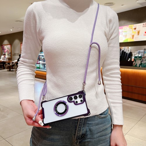 For Samsung Galaxy S25 Ultra/S25 Edge/S25+/S25 Mag Safe Transparent Case&Lanyard - Picture 10 of 14