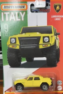 Lamborghini LM002 1:32 ミニカー　未開封品 🆕Lamborghini LM002✨Yellow✨Matchbox✨Stars of Italy🇮🇹✨MB956