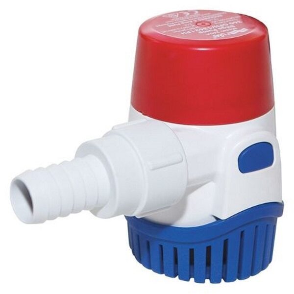 Rule, 24DA, Трюмный насос мощностью 360 галлонов в час, Стандартный режим работы, 12 В постоянного тока, 2,1 А