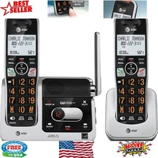 2-Handset DECT 6.0 Cordless Phone with Caller ID, Intercom & Unsurpassed Range