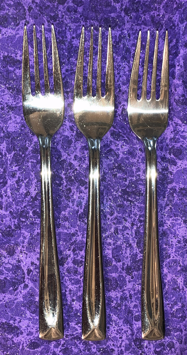 15 pieces Oneida LINCOLN Stainless Flatware Shiny 4 Place Settings