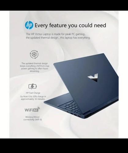 64GB 1TB SSD 15.6" Full HD 144Hz HP Victus Gaming Laptop, Intel Core i5-12450H, - Picture 3 of 10