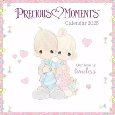 Precious Moments 2025 Mini Wall Calendar, New!