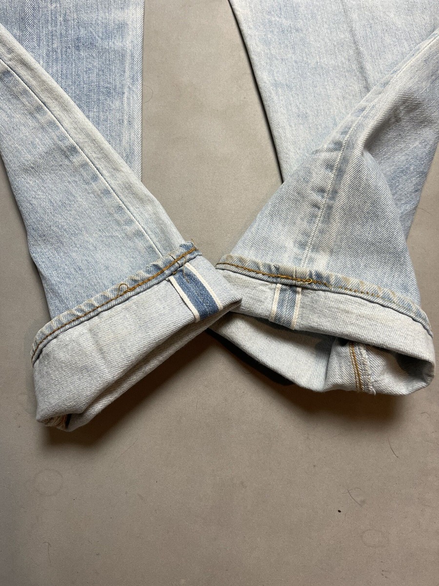Vintage Levis 501 Redline Selvedge 80s 90s Denim Jeans fit
