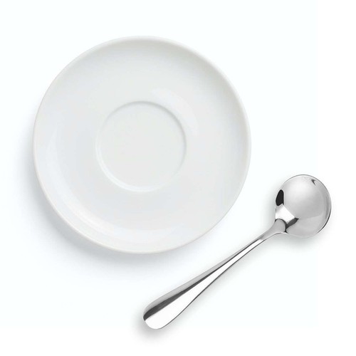 6Pack/Set Soup Spoons Round Stainless Steel Bouillon Rice Flatware Table Dinner - Picture 5 of 10