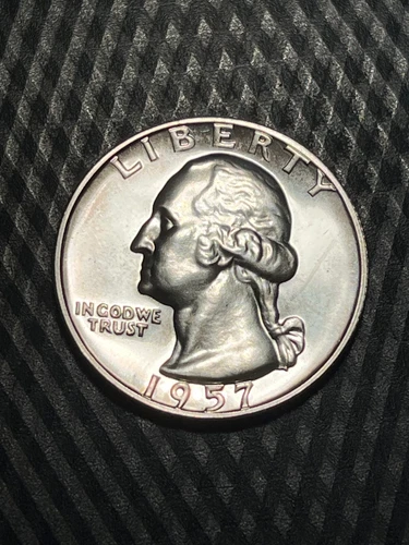 1957 Washington Quarter Gem Proof - Sharp Strike Great Mirrors    #X2