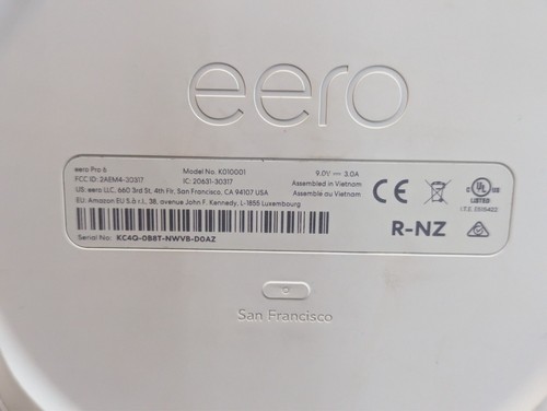 🔥Works Great🔥 eero Pro 6 Tri-Band Mesh Wi-Fi 6 Router - K010001 (B) - Picture 9 of 9
