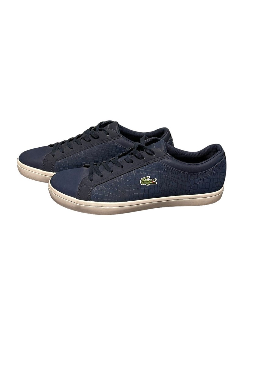 Lacoste Straightset Navy Leather Sneakers Men’s 8.5 Lacoste straightset chukka - Gem main image 3