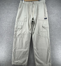 Guess Jeans Cargo Pants Men Size 34 Khaki Vintage Made USA 100 Cotton