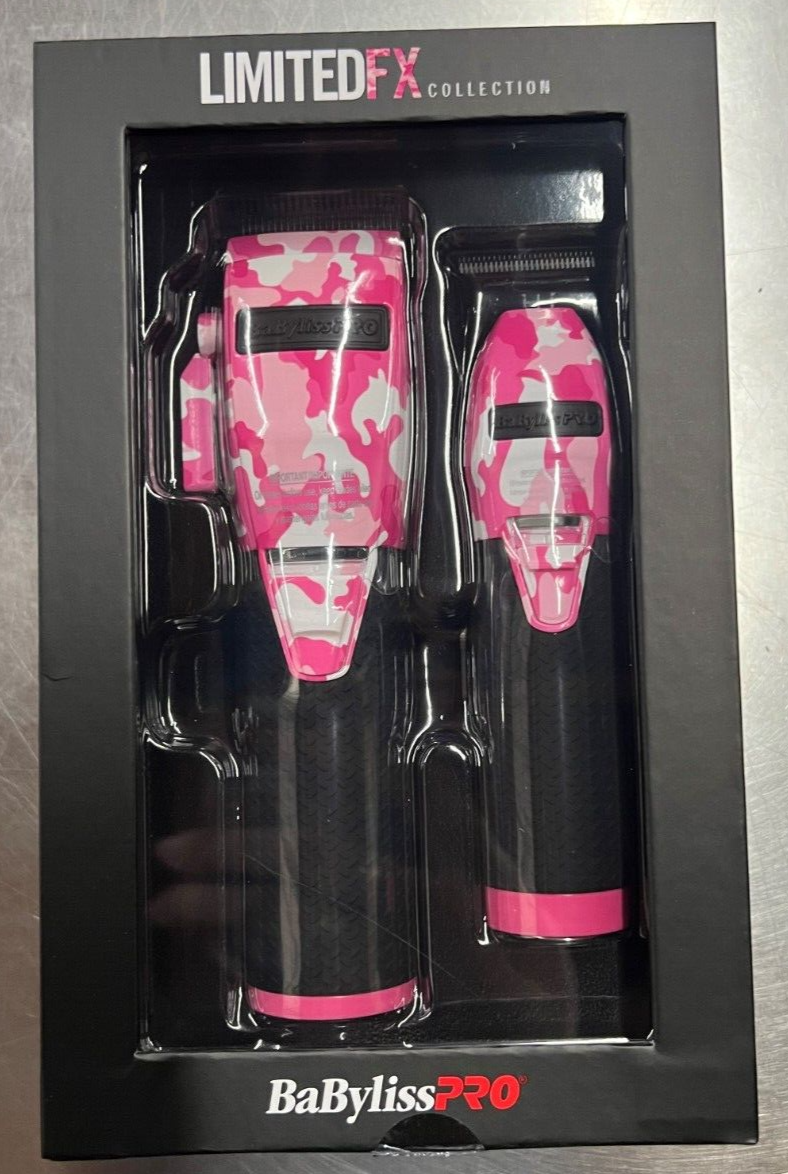 BabylissPro Limited FX+ Pink Camo Cordless Clipper Outlining