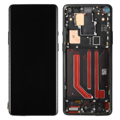 OEM For Oneplus 8 Pro LCD Display Touch Screen Digitizer Replacement+Black Frame
