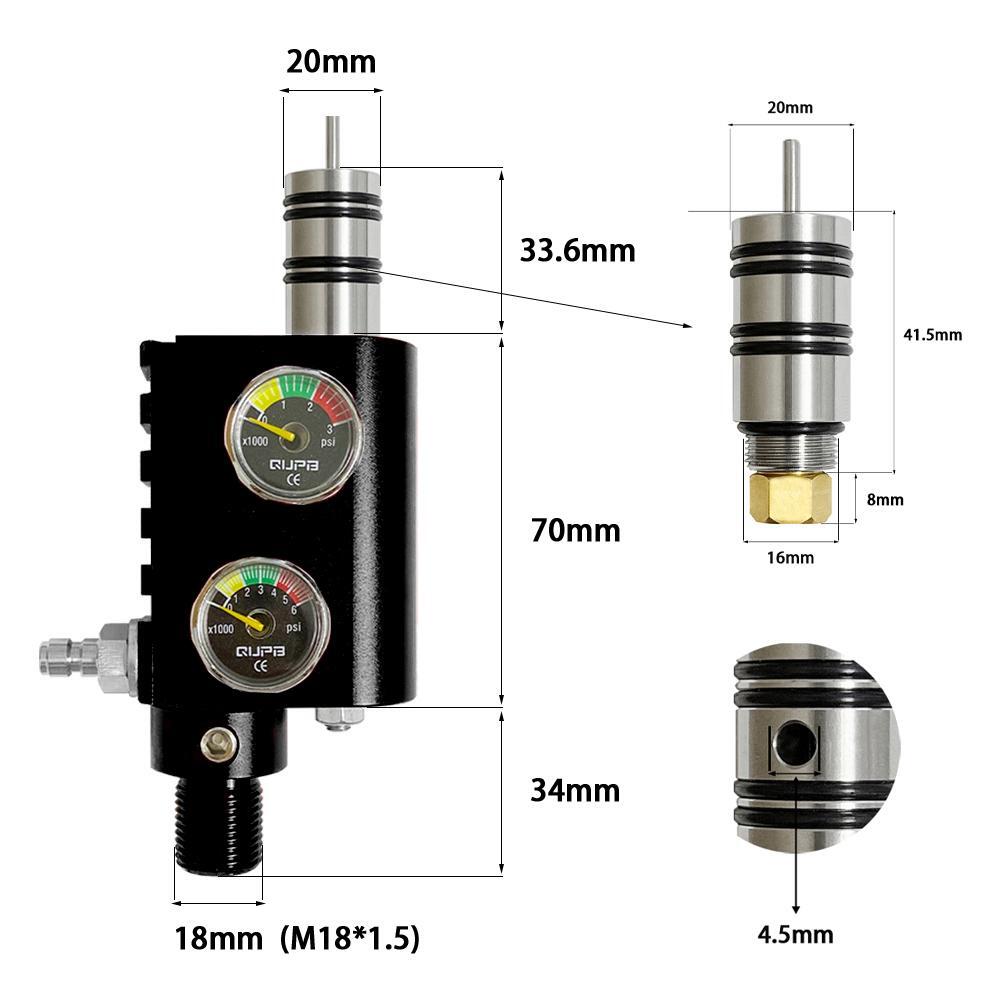 Z-Valve PCP 4500PSI Adjustable Regulating Pressure Regulator Z-Valve PCP 4500PSI Adjustable Regulating Pressure Regulator