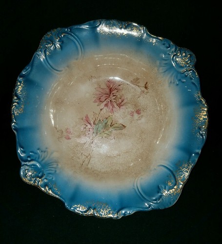 DE COLECCIÓN AZURE LA FRANCAISE PORCELANA FRANCESA CHINA CO. CUENCO VEGETAL ROSA FLORAL - Imagen 2 de 6
