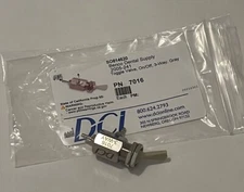 DCI  Dental Toggle Valve, On/Off, 3-Way For Air Only, panel mount, Gray PN 7016