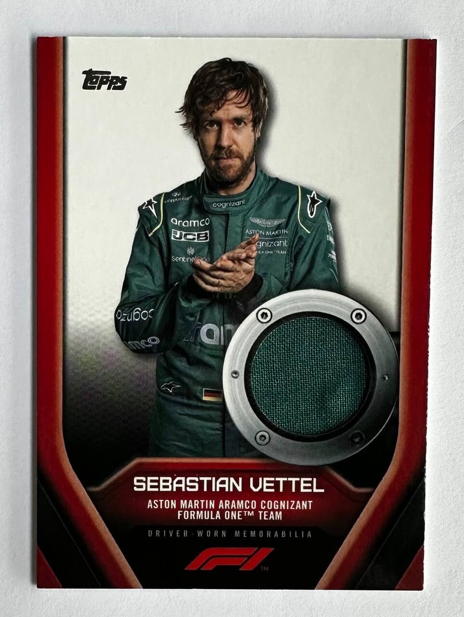2022 Topps F1 Formula 1 Racing Sebastian Vettel Relic Patch Card
