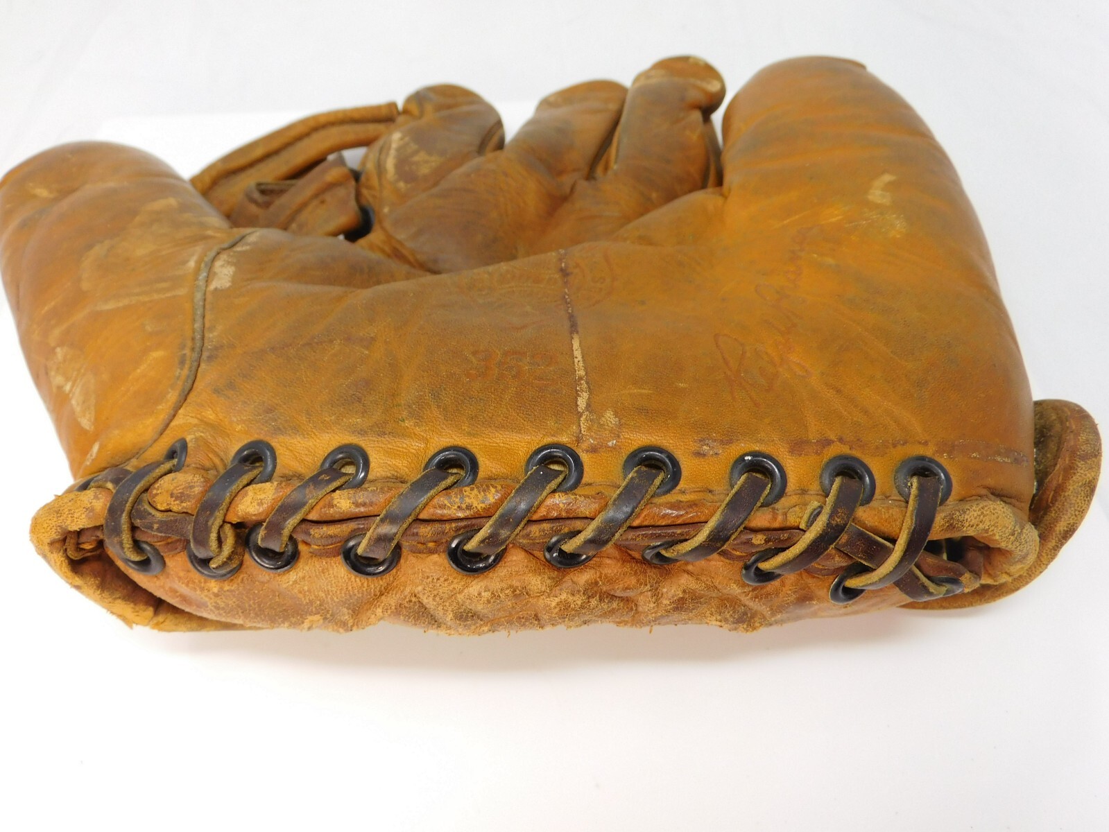 Vintage Dubow 352 Split Finger Baseball Glove Mitt Ralph Branca Brooklyn Dodgers