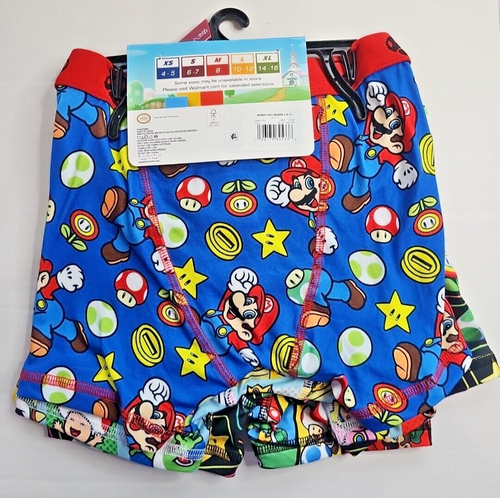 Nintendo Mario Kart Boys Athletic Boxer Brief Underwear 4 Pk Sz: S 6-7 New Tags - Picture 2 of 8