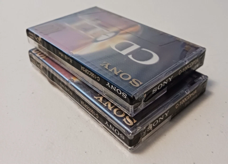 Lote de 2 - Sony CD-IT Pro 100 Minutos Audio Cassette Cinta Nuevo Sellado Foto 4 de 4