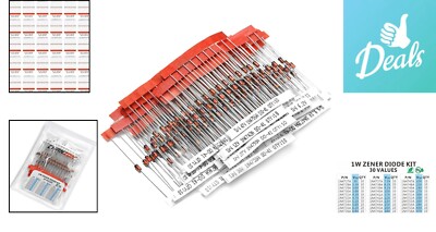 1W Zener Diode Assorted Kit - Lead-Free - Bagged for Protection